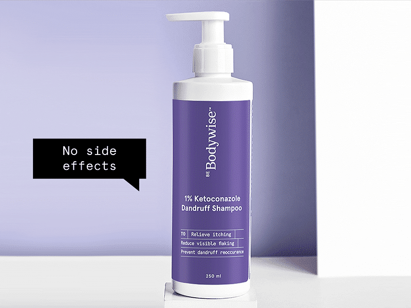 Buy 1% Ketoconazole Dandruff Shampoo (250ml) - Bodywise