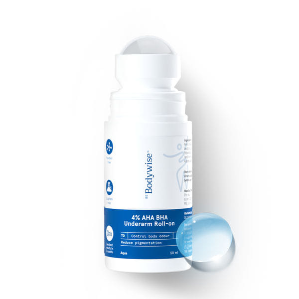4% AHA BHA Underarm Roll On - 50 mL - Aqua