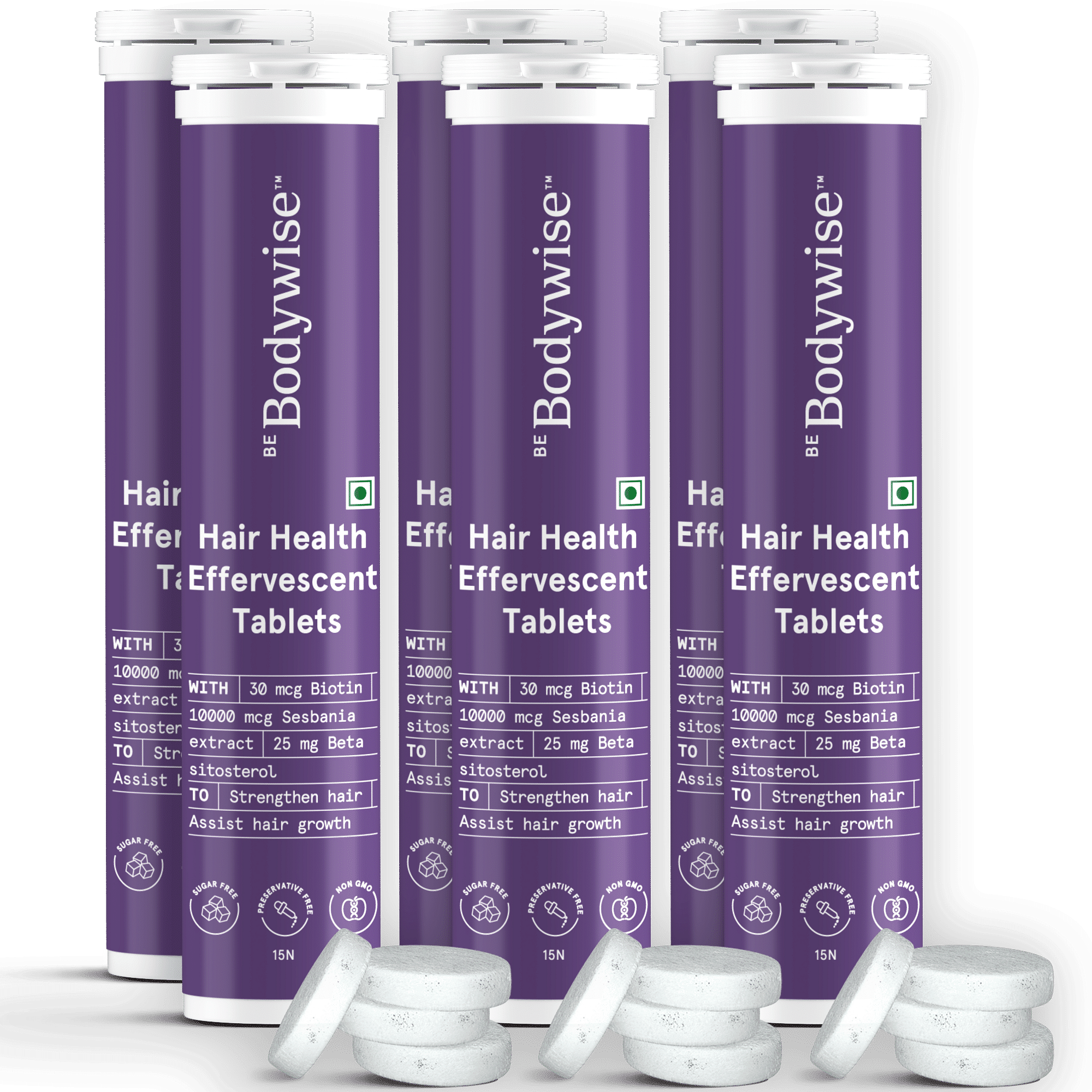Effervescent Biotin Tablets - Pack of 6